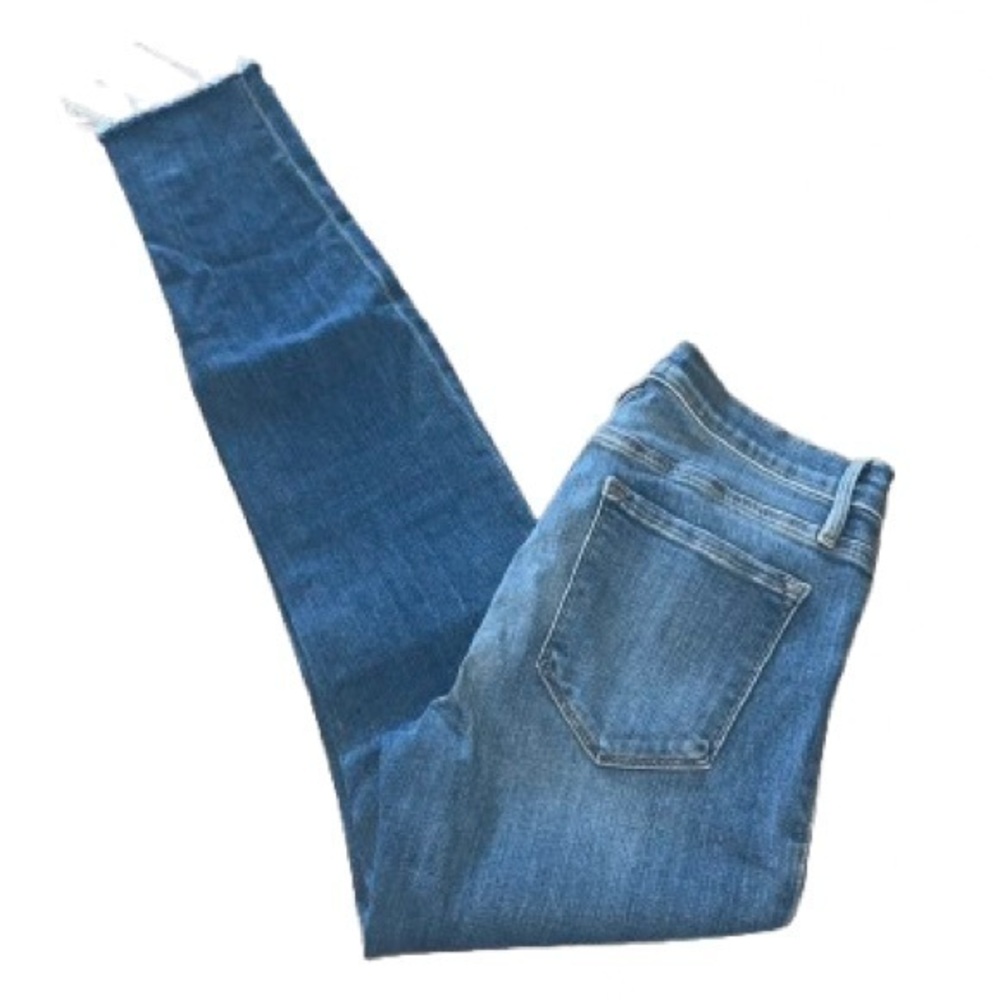 Frame denim le skinny de Jeanne distressed denim jeans size 28